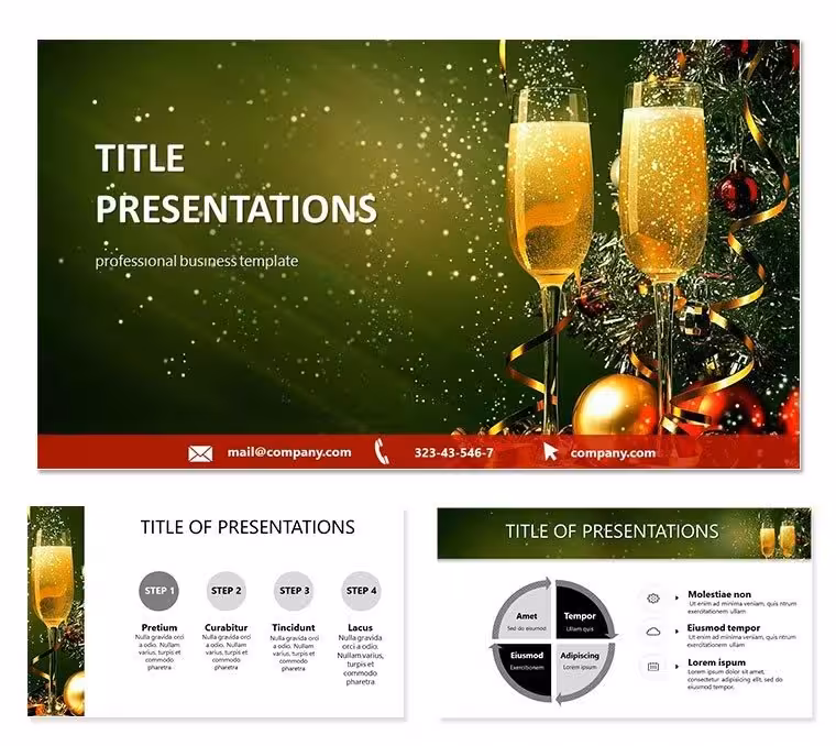 Holiday Greetings Keynote Presentation Template: Download