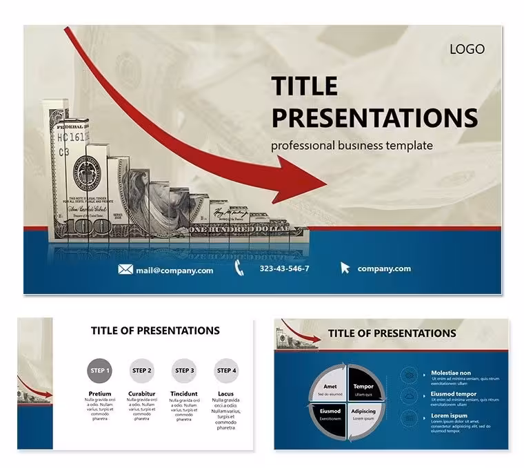 Dollar Decline Keynote Template: Elevate Your Financial Narratives