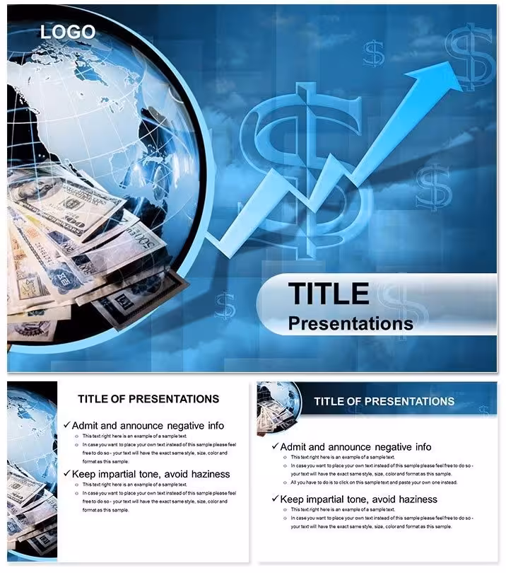 Negotiable Money Keynote Template: Currents of Commerce
