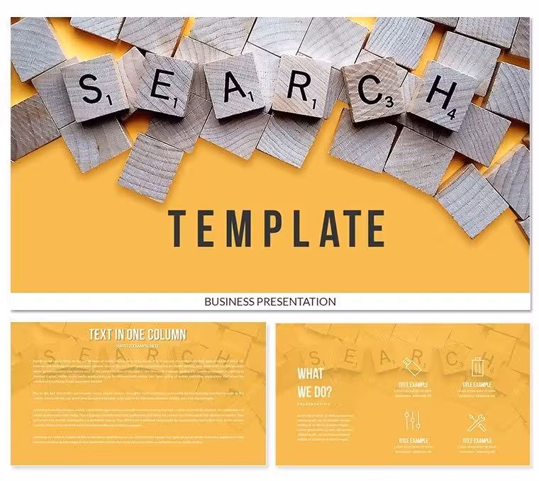 Search Keynote templates - Presentation