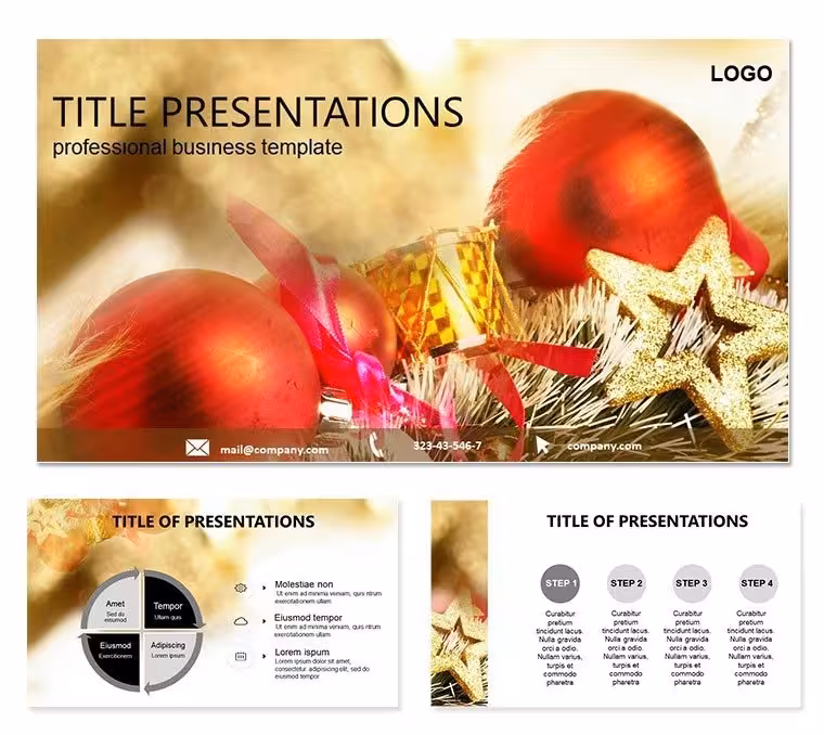 Christmas Peace PowerPoint Template: Wrapping Your Message in Festive Harmony
