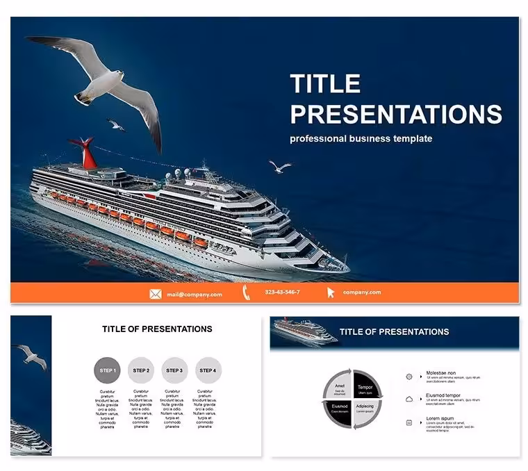 Cruise Ship Keynote Template: Voyage Visions