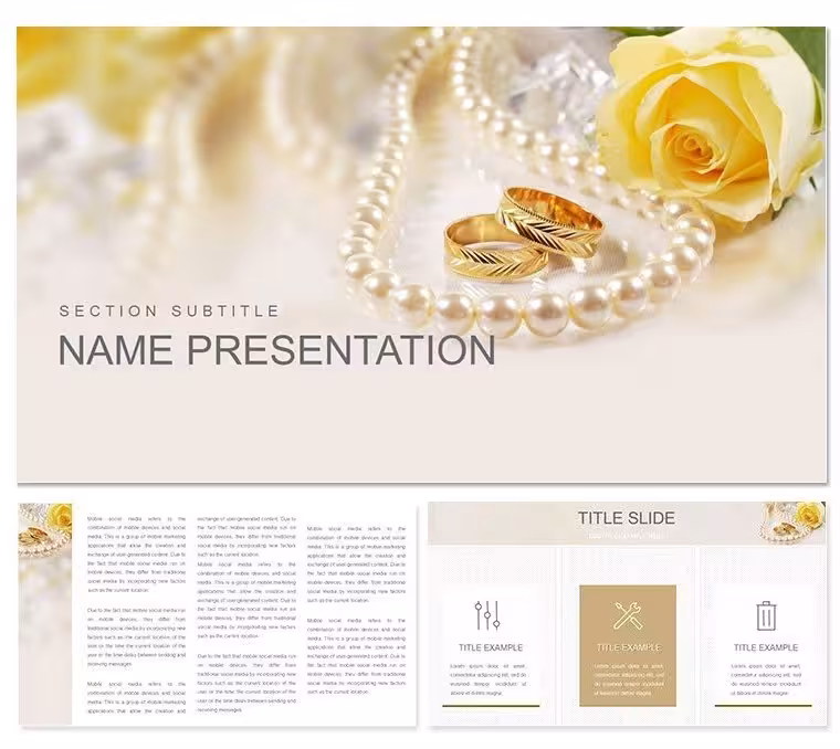 Beautiful Wedding Invitations Keynote Template