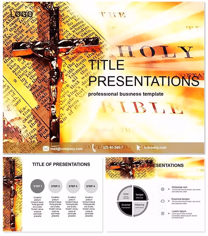 Holy Bible Keynote Template: Scriptures Alive