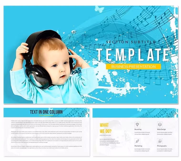Children Songs Keynote Template: Harmonizing Education with Melody