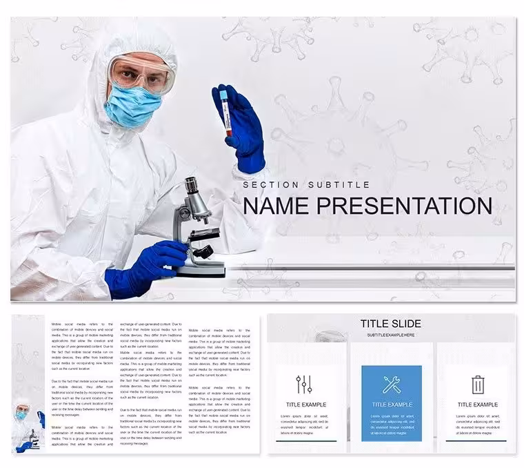 Medical Laboratory Blood Tests Keynote Template: Precision in Every Slide
