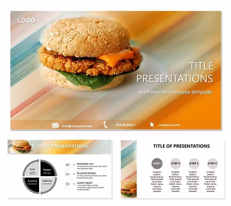 Sandwich PowerPoint Template: Layering Ideas with Flavor