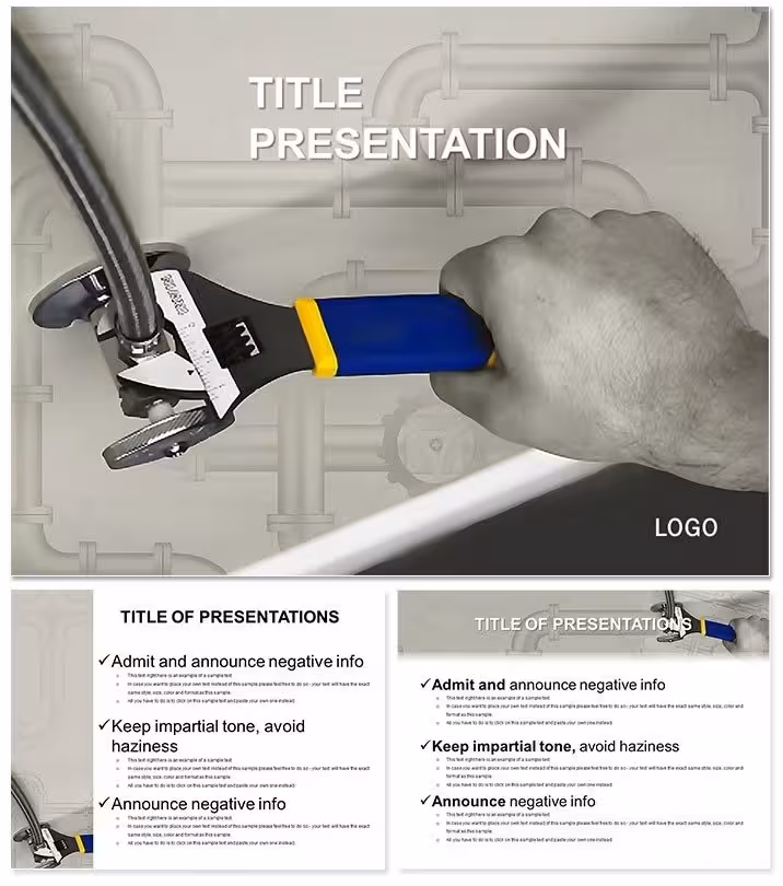 Bathroom Plumbing Repairs Keynote Template