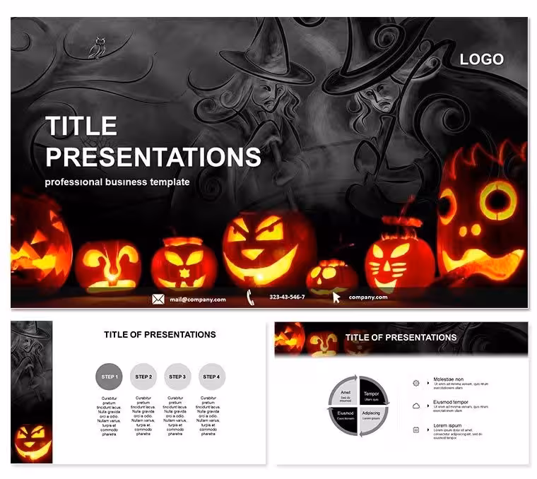 Conjure Captivating Tales with The Witches Conjure Keynote Template