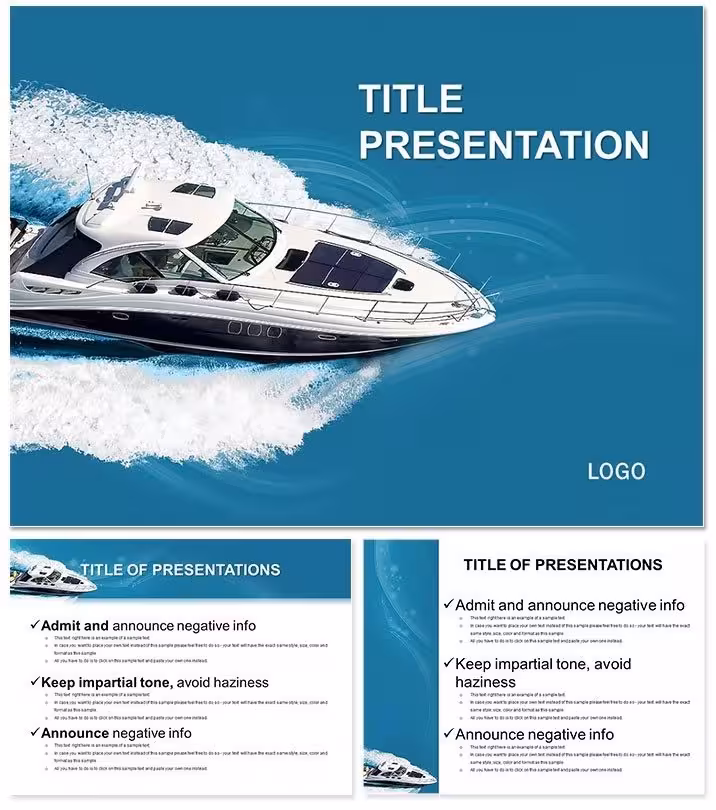 Luxury High-Speed Yachts PowerPoint Template