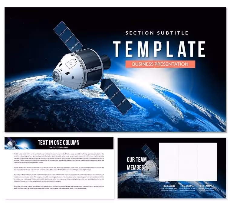 Space Capsule Keynote Template: Presentation
