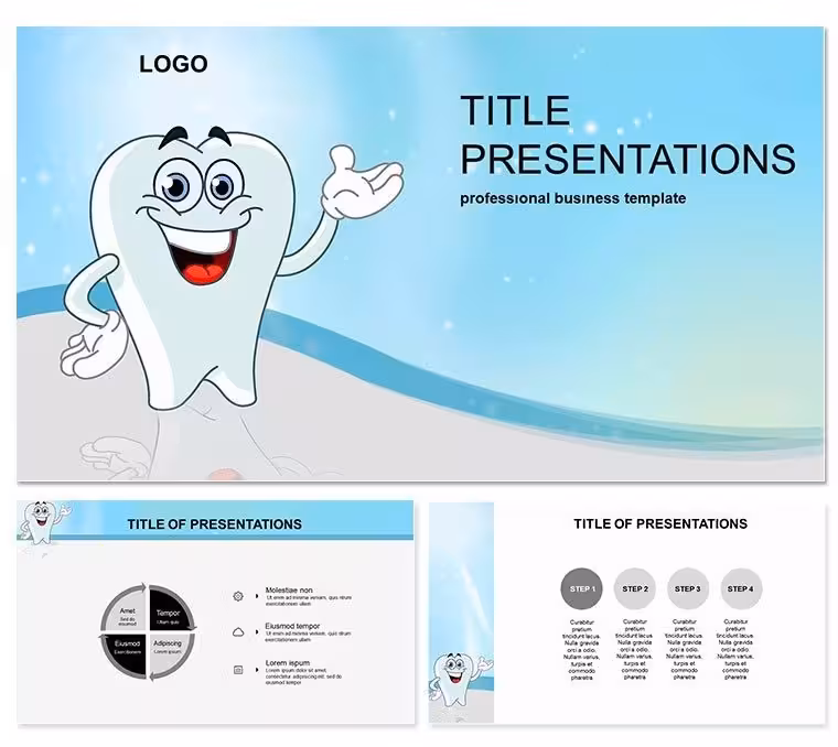 Happy Tooth Dental PowerPoint Template