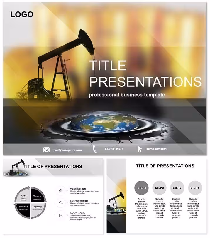 Oil Production PowerPoint Template: Visualize Extraction Excellence