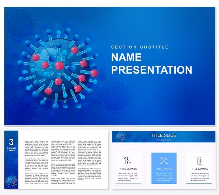 Virus Infection Keynote Template - Editable Keynote | ImagineLayout