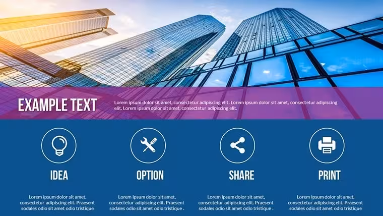 Alternative Solutions Keynote Charts Template: Innovate Your Decision Processes