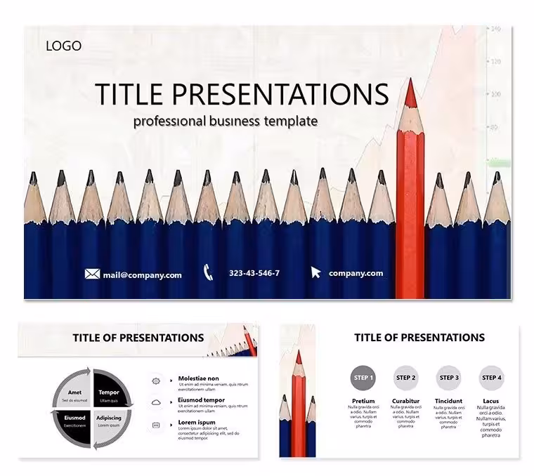 Draw Graph PowerPoint template