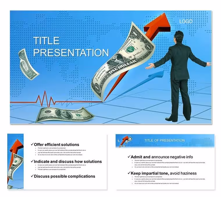 Dollar Exchange Rate Keynote Template for Finance