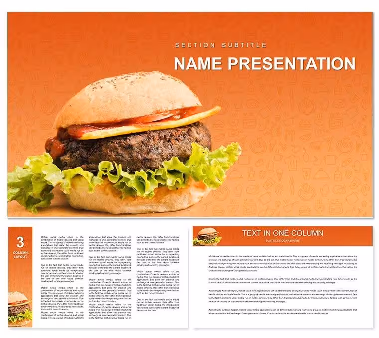 Big N Tasty - Recipes Fast Food Keynote template