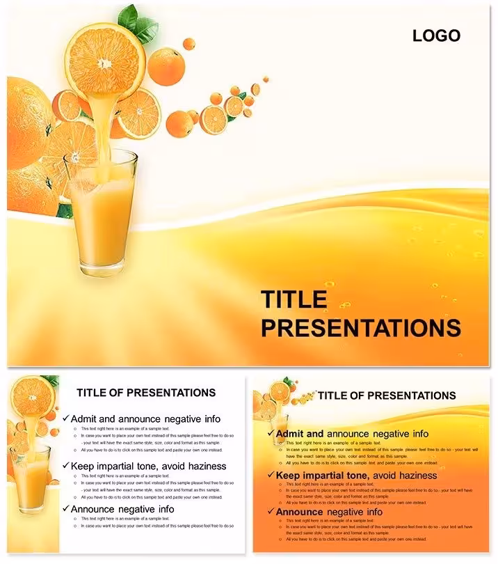 Fresh Juices Keynote Template for Health Presentations