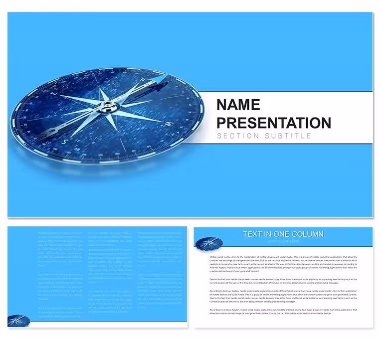 Compass Marketing: Management Keynote Template