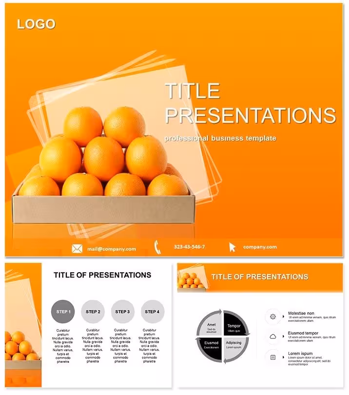 Fresh Selling Oranges Keynote Template: Grow Your Pitch