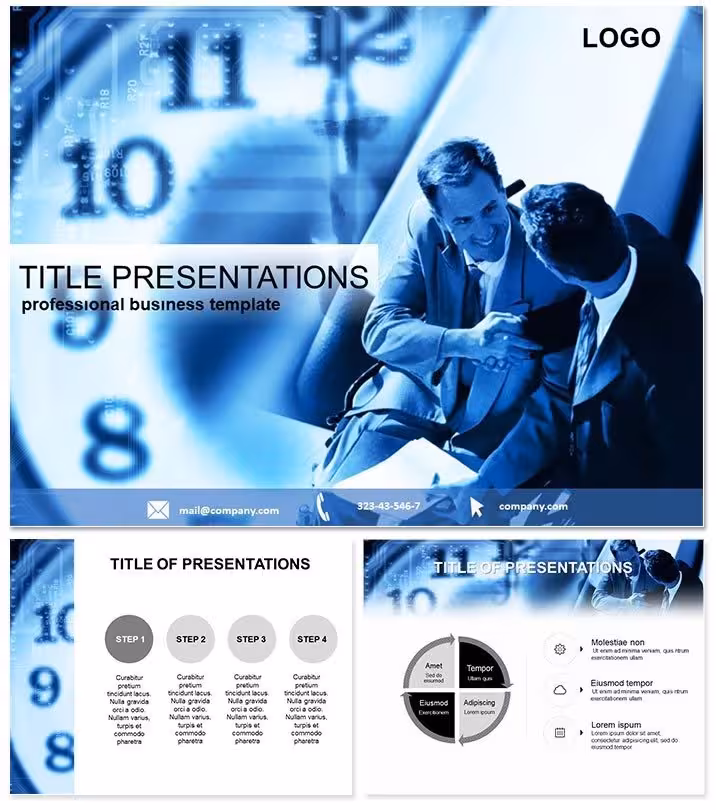 Financial Contract Keynote Template: Secure