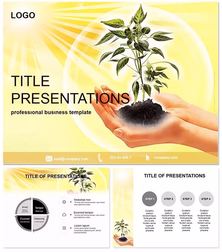 Rare Plants Breeding PowerPoint Template