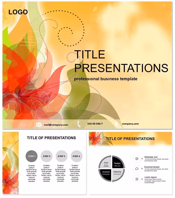 Romantic Flower Keynote Theme for Emotional Impact