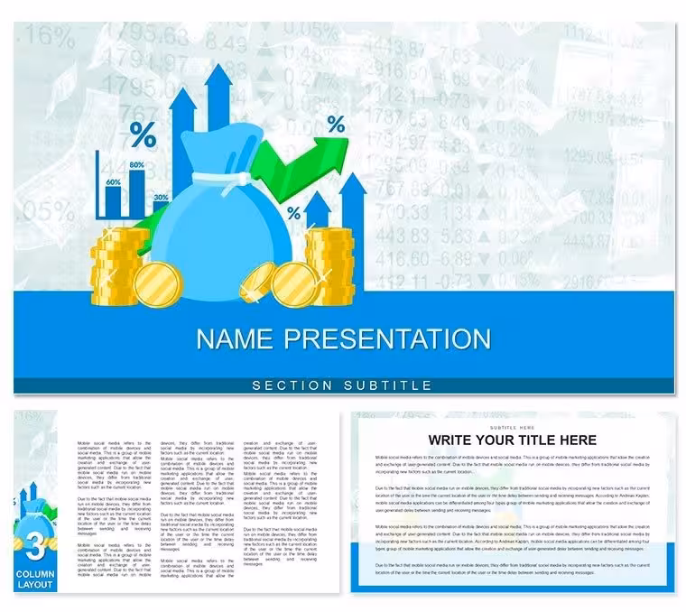 Currency Exchange Keynote Templates for Presentation