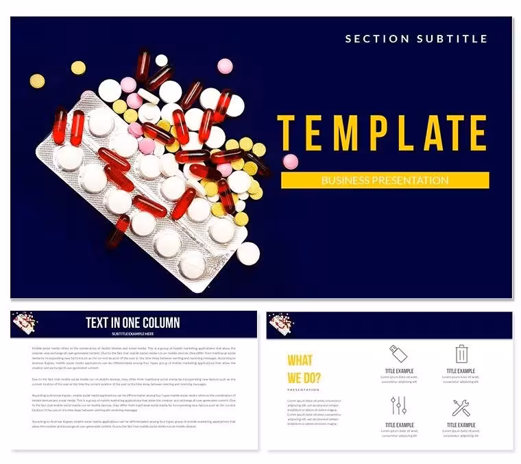 Medications and Pills Keynote templates