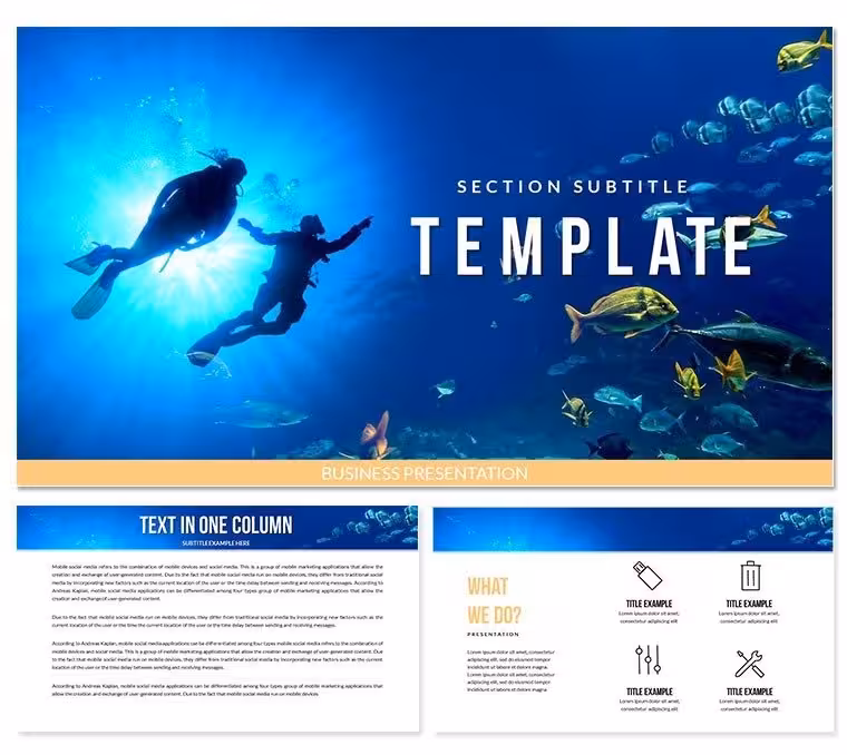 Scuba Diving Keynote Templates - Themes