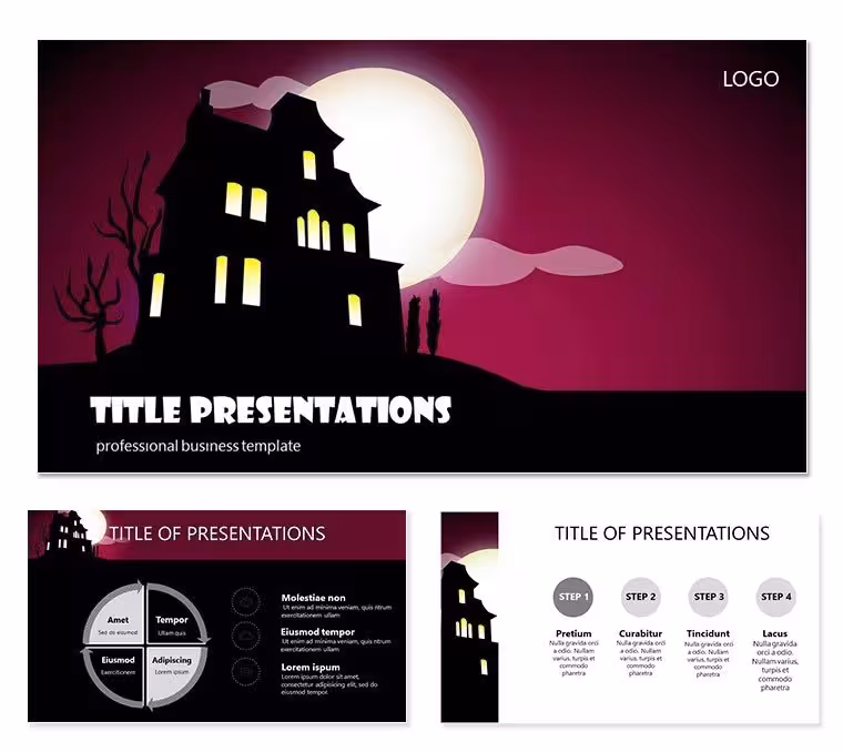 Presentation: House of Horrors Halloween PowerPoint Template