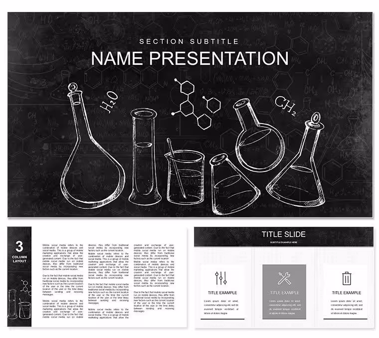 Chemical Background Keynote template