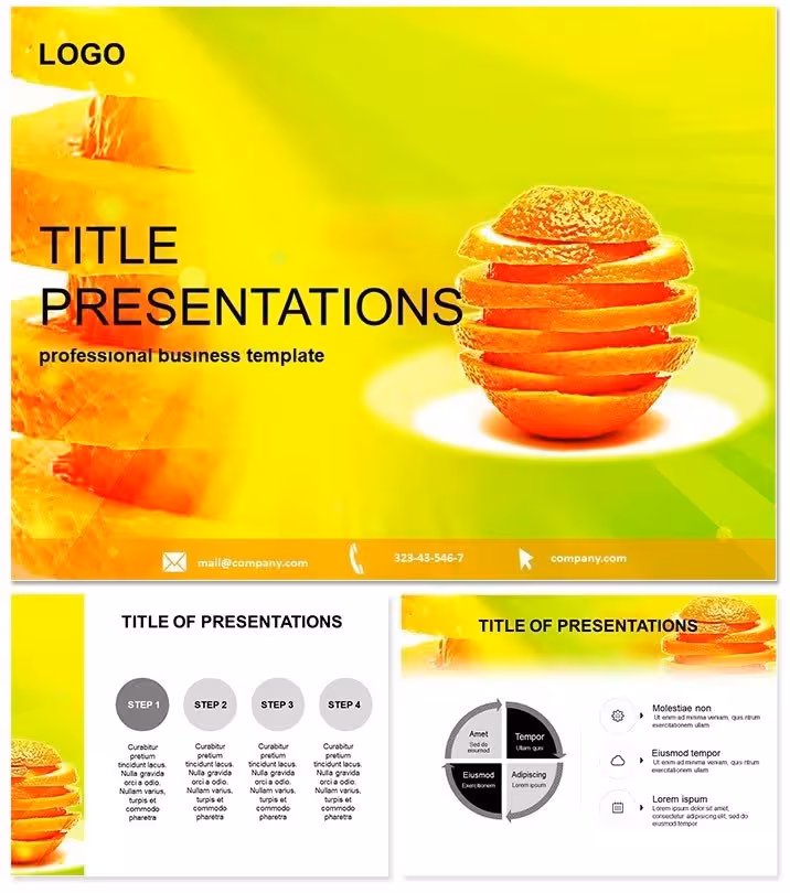 Slimming Diet Products Keynote Template