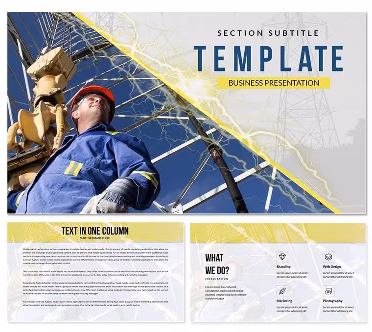 Electrical Conduit Keynote Presentation Templates