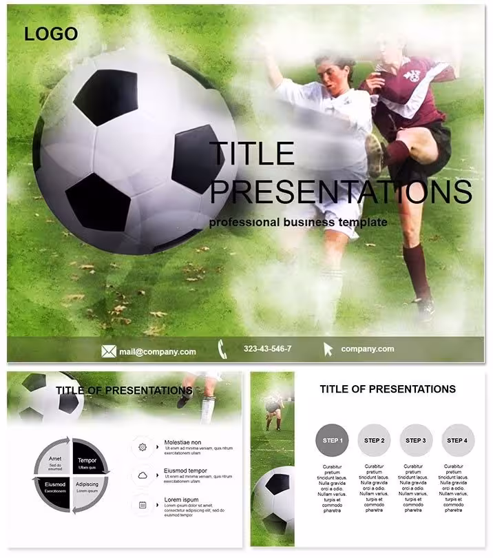 Exciting Football Cup Soccer PowerPoint Template