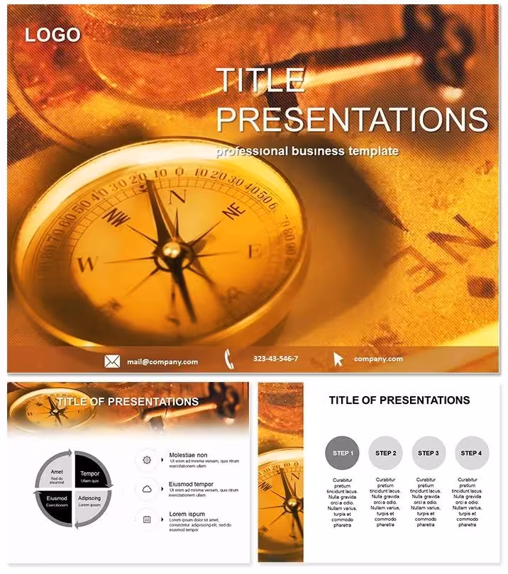Voyage Treasure Hunt PowerPoint Template