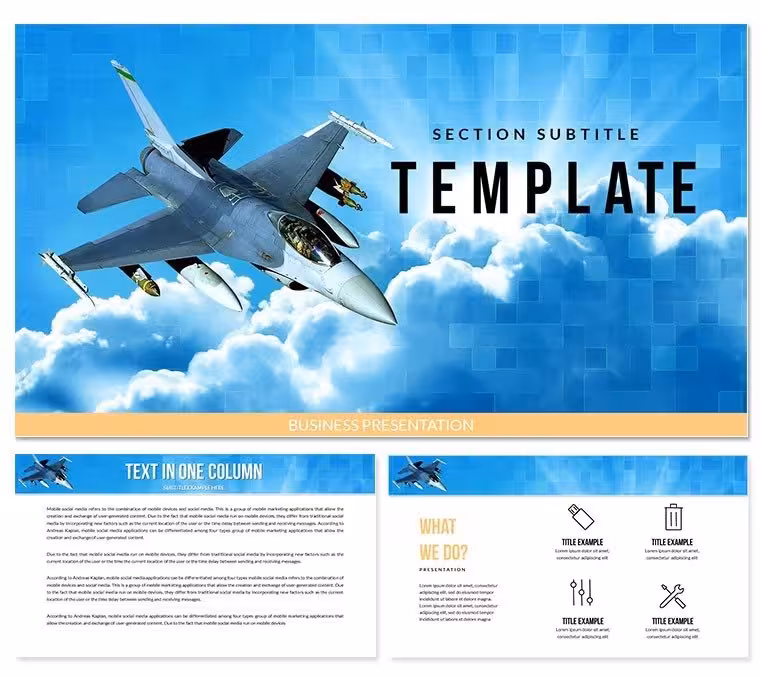 Military Airplanes Keynote templates