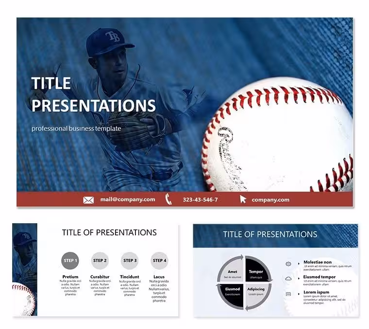 Baseball Card Keynote templates
