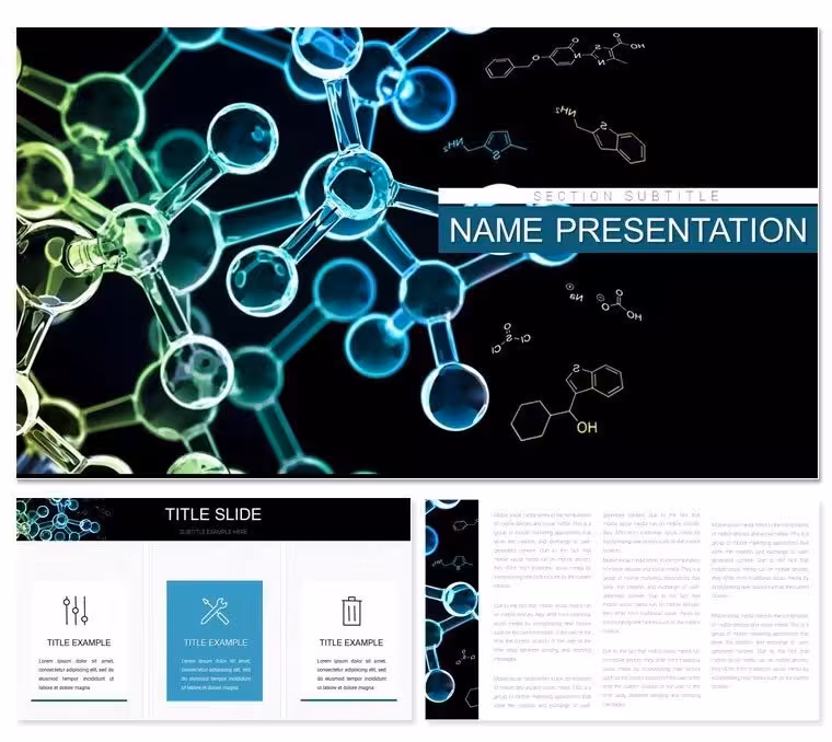 Chemistry Poster Template for Keynote: Visualizing Reactions