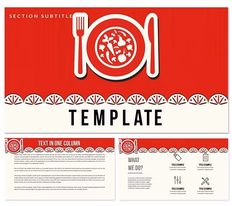 Cooking Recipes Keynote templates
