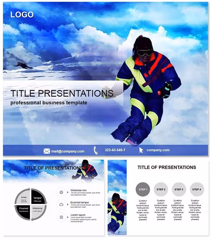 Ski Vacation PowerPoint Template Essentials