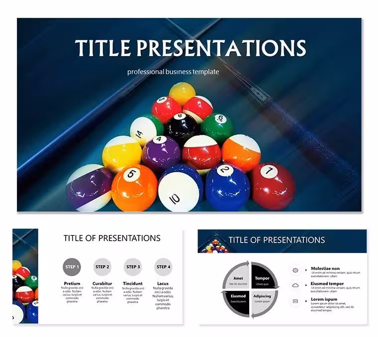 Games Billiards Keynote template