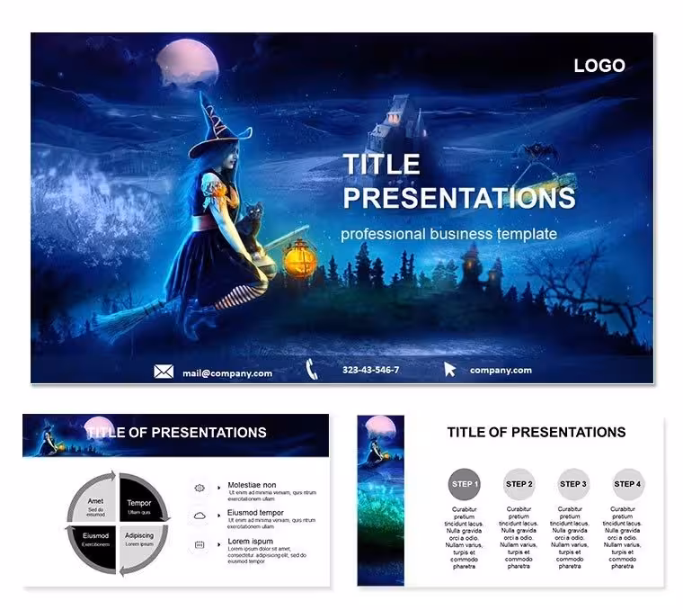 Witch of Halloween PowerPoint Template