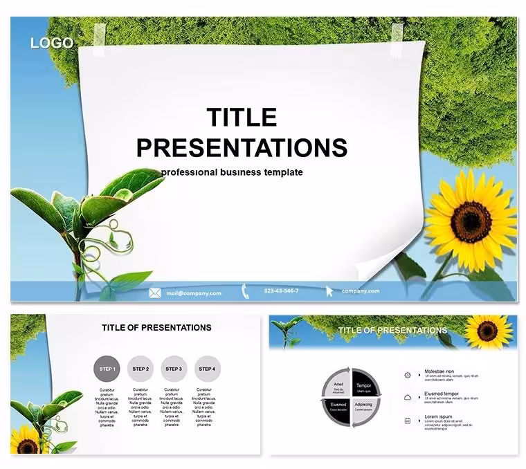Eco-Friendly Keynote Template: Green Designs That Inspire