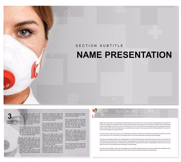 Respiratory Mask Keynote Themes - Medicine Presentation Template
