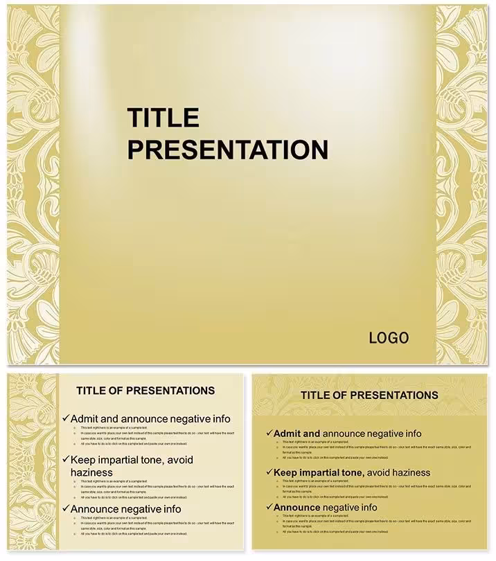 Shelf Ornament Keynote Template: Organize Ideas Elegantly