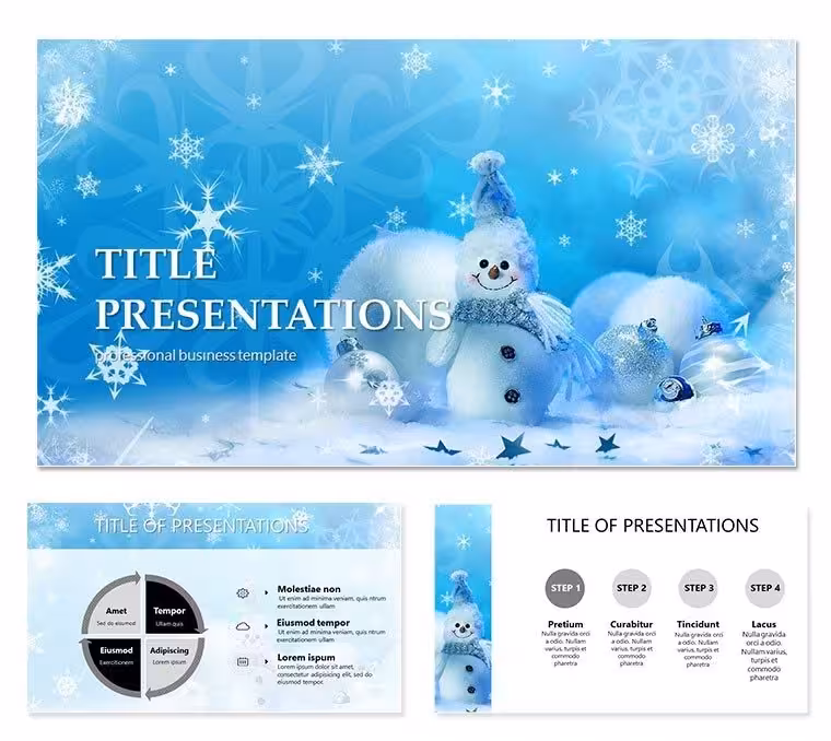 Christmas and snowman PowerPoint templates
