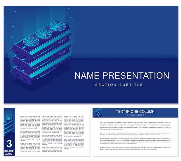 Crypto Mining Keynote Template - Professional Themes for Download