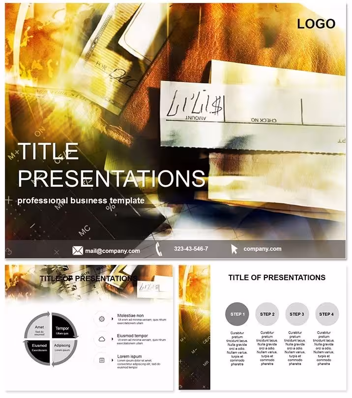 Income Tax Economy PowerPoint Diagram Template
